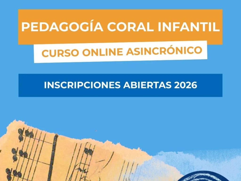 CURSO EN PEDAGOGÍA CORAL INFANTIL 2026.
Todos encuentros 100% modalidad online.
Certificado otorgado por la Asociación Kodály Argentina. Acredita 40 horas reloj con evaluación.