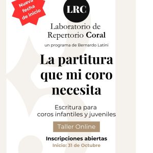 Taller "La partitura que mi coro necesita"
